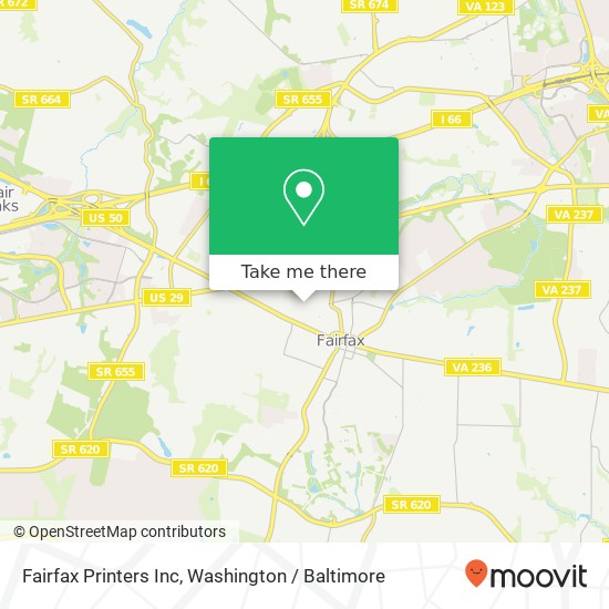 Mapa de Fairfax Printers Inc
