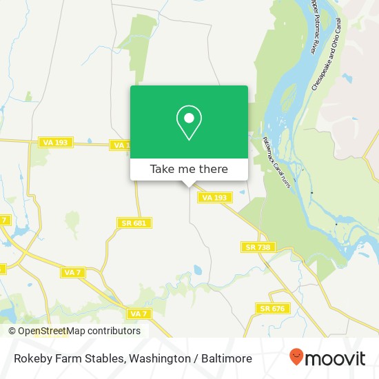 Rokeby Farm Stables map