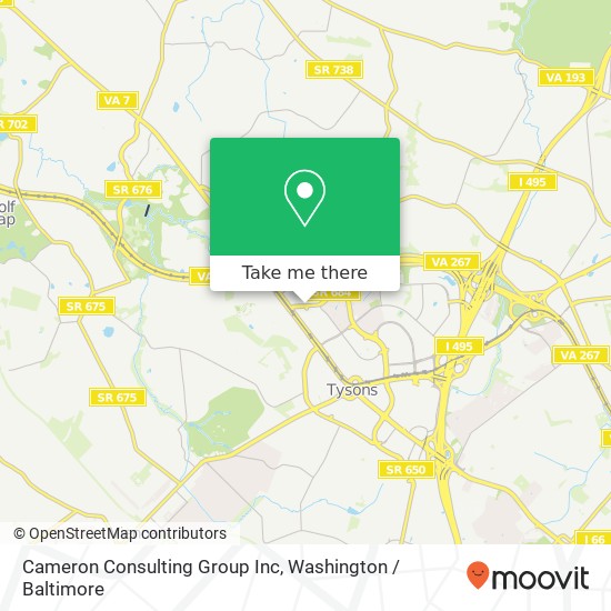 Mapa de Cameron Consulting Group Inc