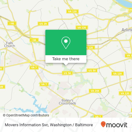 Mapa de Movers Information Svc