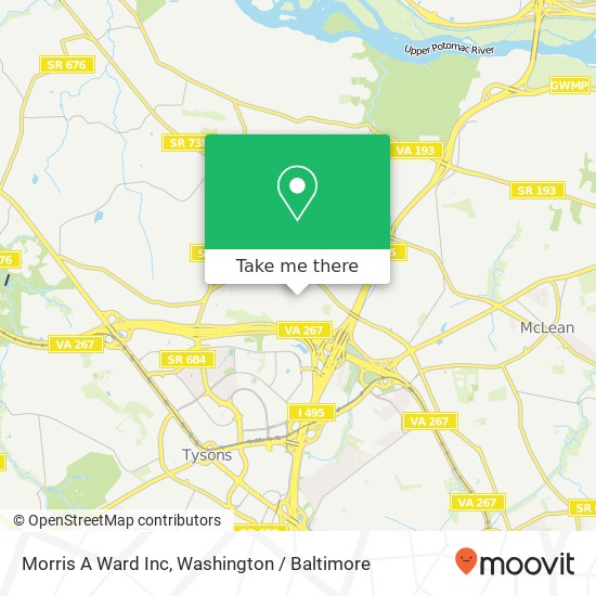 Mapa de Morris A Ward Inc