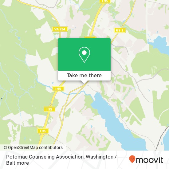 Mapa de Potomac Counseling Association