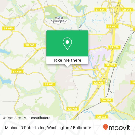 Michael D Roberts Inc map