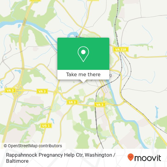 Mapa de Rappahnnock Pregnancy Help Ctr