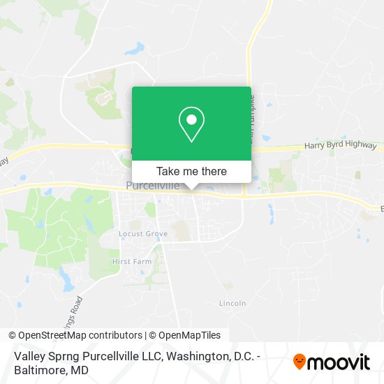 Valley Sprng Purcellville LLC map