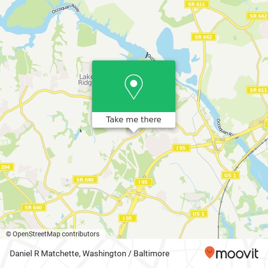 Mapa de Daniel R Matchette