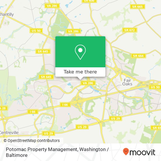 Mapa de Potomac Property Management