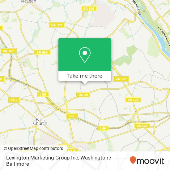 Mapa de Lexington Marketing Group Inc