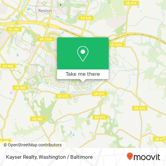 Kayser Realty map