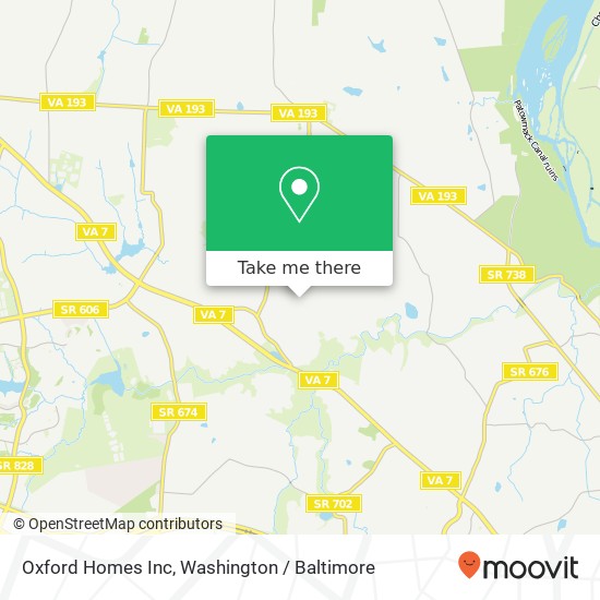 Mapa de Oxford Homes Inc