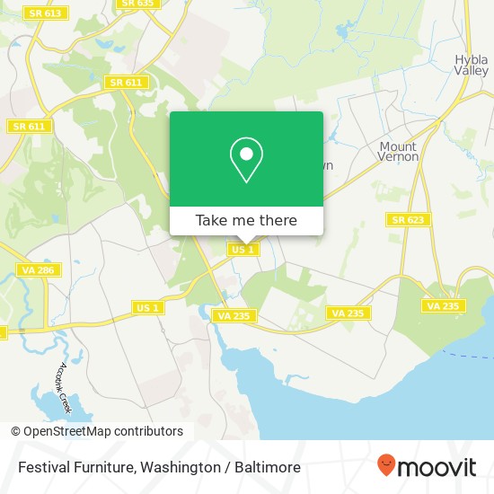 Festival Furniture map