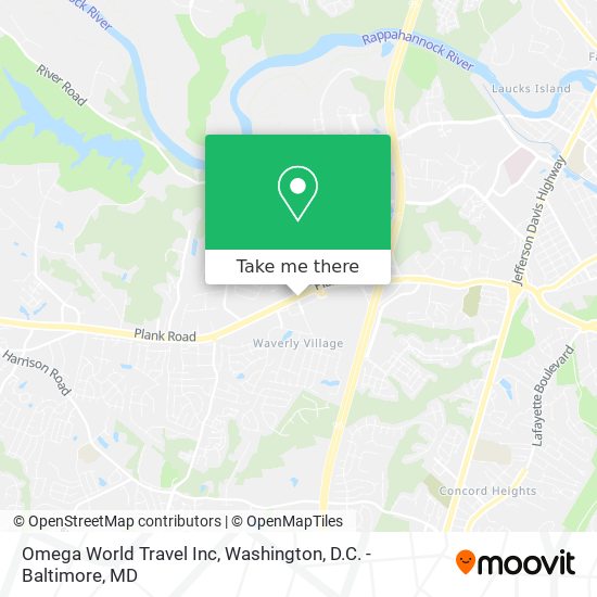 Mapa de Omega World Travel Inc