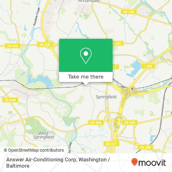 Answer Air-Conditioning Corp map