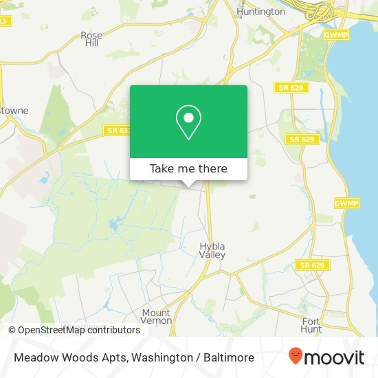 Meadow Woods Apts map