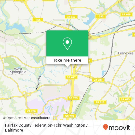 Mapa de Fairfax County Federation-Tchr