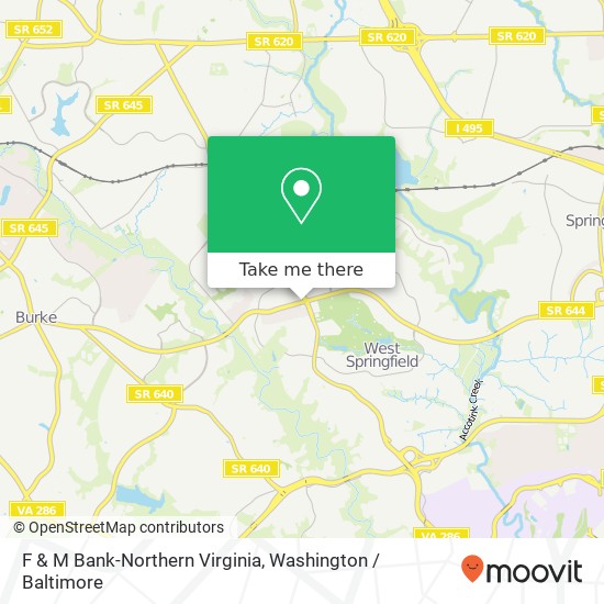 F & M Bank-Northern Virginia map