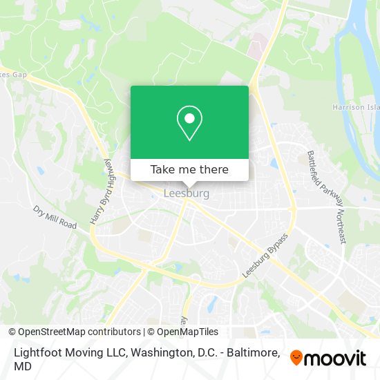 Mapa de Lightfoot Moving LLC