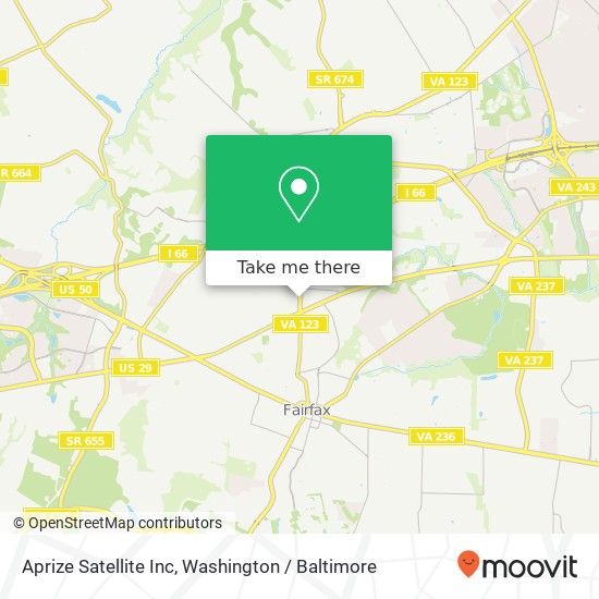 Aprize Satellite Inc map