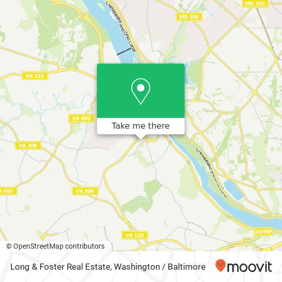 Long & Foster Real Estate map