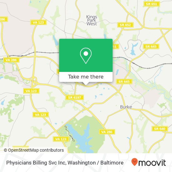 Physicians Billing Svc Inc map