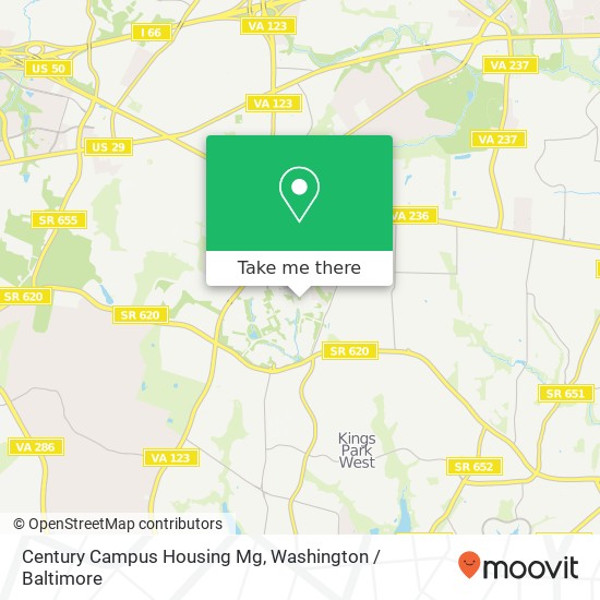 Mapa de Century Campus Housing Mg