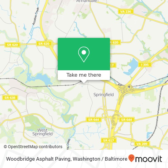 Woodbridge Asphalt Paving map