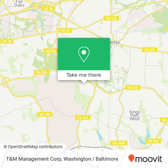 T&M Management Corp map