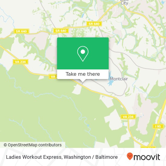 Ladies Workout Express map