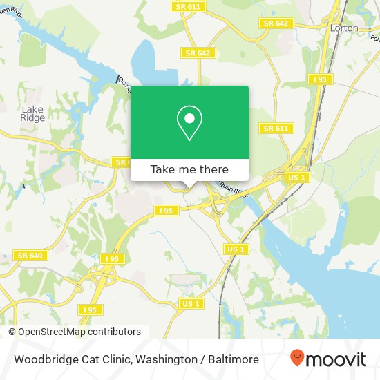 Woodbridge Cat Clinic map