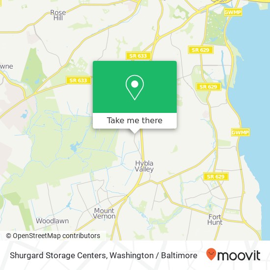 Shurgard Storage Centers map