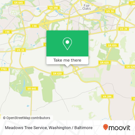 Meadows Tree Service map