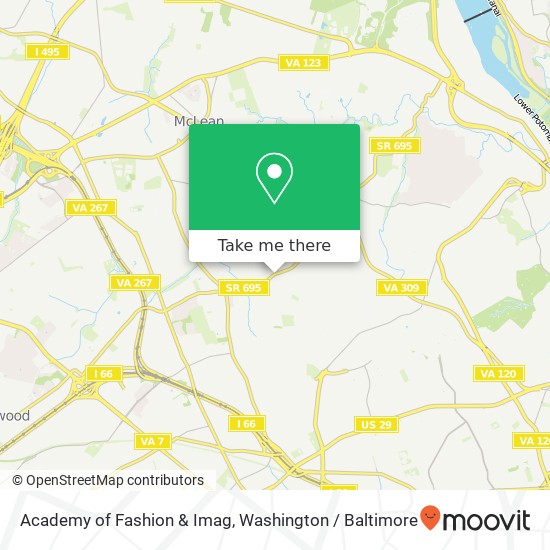 Academy of Fashion & Imag map