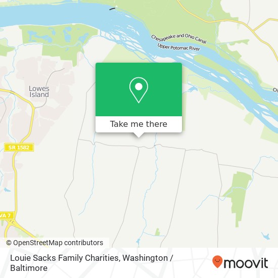 Louie Sacks Family Charities map