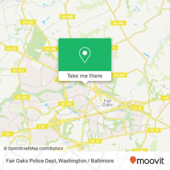 Fair Oaks Police Dept map