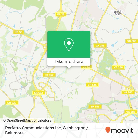 Mapa de Perfetto Communications Inc