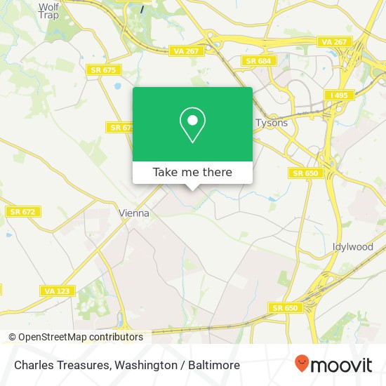 Charles Treasures map