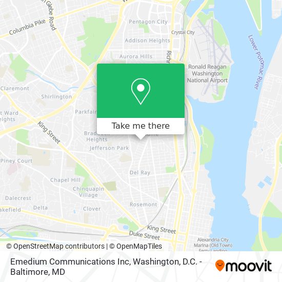 Emedium Communications Inc map