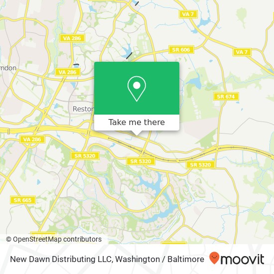 Mapa de New Dawn Distributing LLC