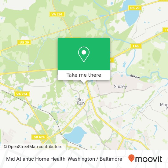 Mid Atlantic Home Health map