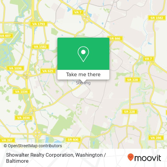 Showalter Realty Corporation map