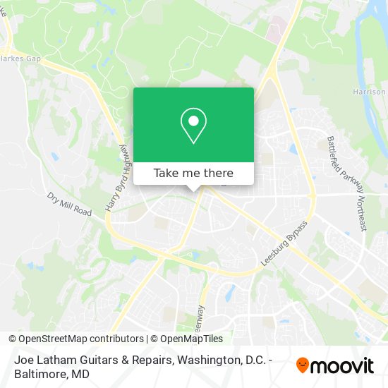 Mapa de Joe Latham Guitars & Repairs