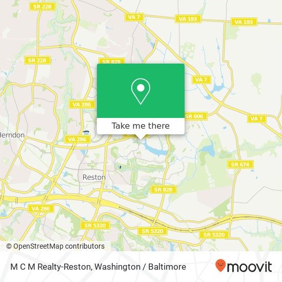 Mapa de M C M Realty-Reston