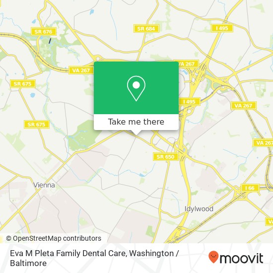 Mapa de Eva M Pleta Family Dental Care