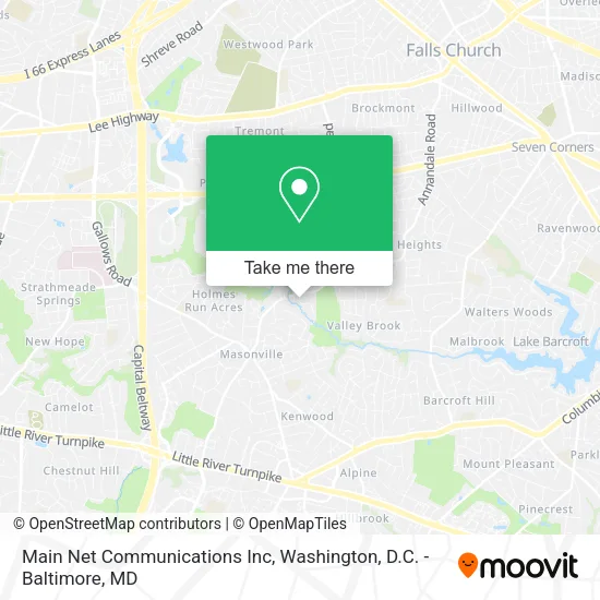 Mapa de Main Net Communications Inc