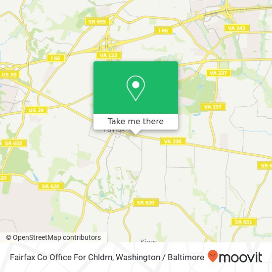 Mapa de Fairfax Co Office For Chldrn
