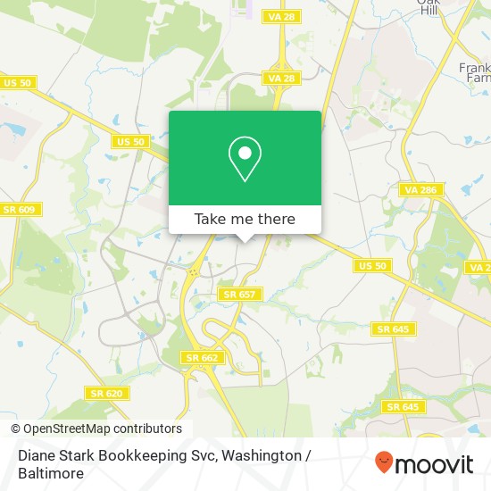 Diane Stark Bookkeeping Svc map