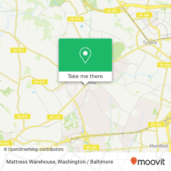 Mapa de Mattress Warehouse