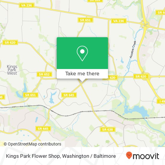 Kings Park Flower Shop map