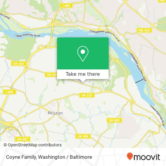 Coyne Family map