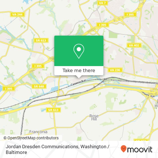 Mapa de Jordan Dresden Communications